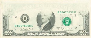 Paper Money Error - Underinking of 2nd Printing - New York District